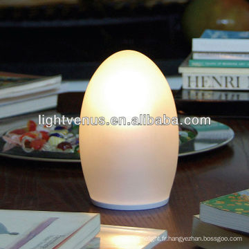 Lampe oeuf rechargeable de 14 * 14 * H17cm